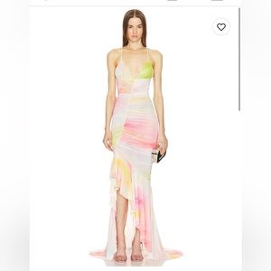 Michael Costello/ Revolve long formal dress pastel